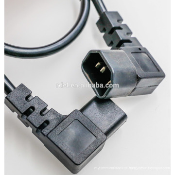 Computador Power IEC Conector Masculino e Feminino 90 Angular C13, C14